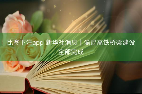 比赛下注app 新华社消息｜渝昆高铁桥梁建设全部完成