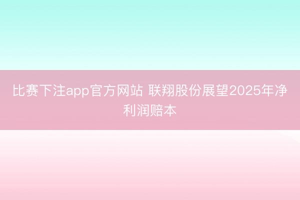 比赛下注app官方网站 联翔股份展望2025年净利润赔本