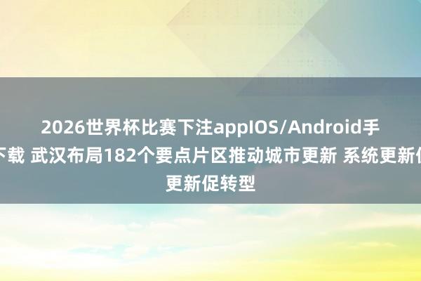 2026世界杯比赛下注appIOS/Android手机版下载 武汉布局182个要点片区推动城市更新 系统更新促转型