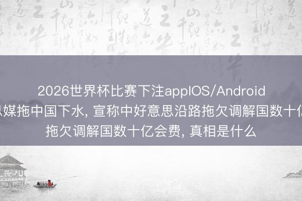 2026世界杯比赛下注appIOS/Android手机版下载 好意思媒拖中国下水， 宣称中好意思沿路拖欠调解国数十亿会费， 真相是什么