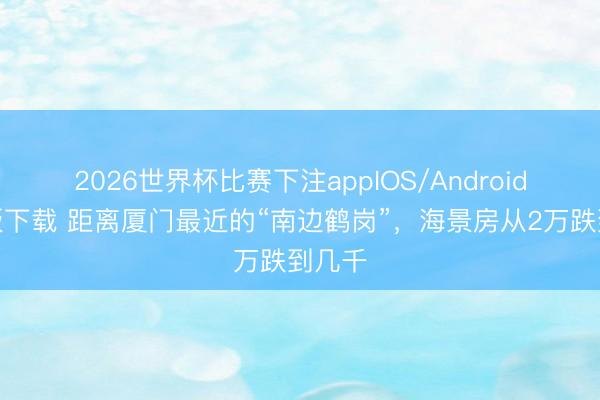 2026世界杯比赛下注appIOS/Android手机版下载 距离厦门最近的“南边鹤岗”，海景房从2万跌到几千