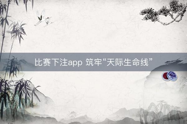比赛下注app 筑牢“天际生命线”