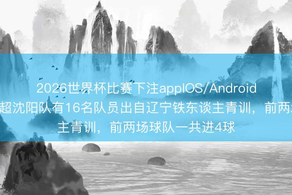 2026世界杯比赛下注appIOS/Android手机版下载 东北超沈阳队有16名队员出自辽宁铁东谈主青训，前两场球队一共进4球